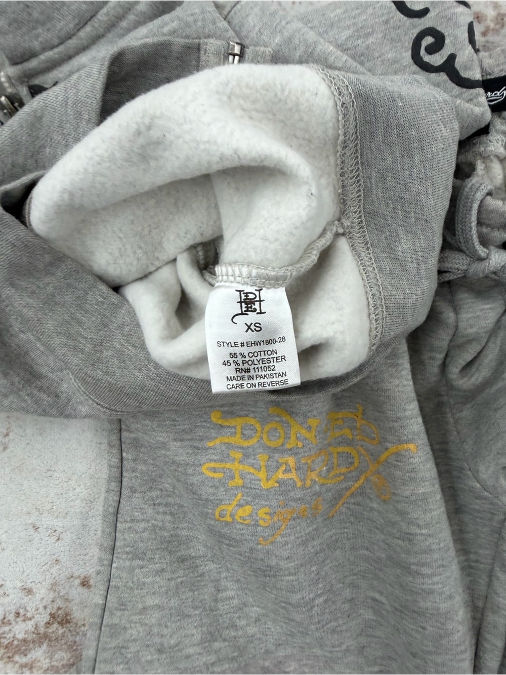 y2k  ED  hardy brown tracksuit set XS/S/L - Picture 6 of 9